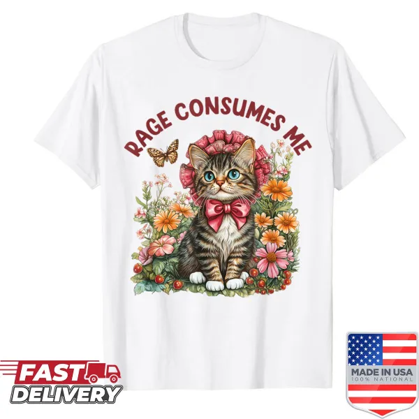 Funny cat meme shirt with sarcastic text