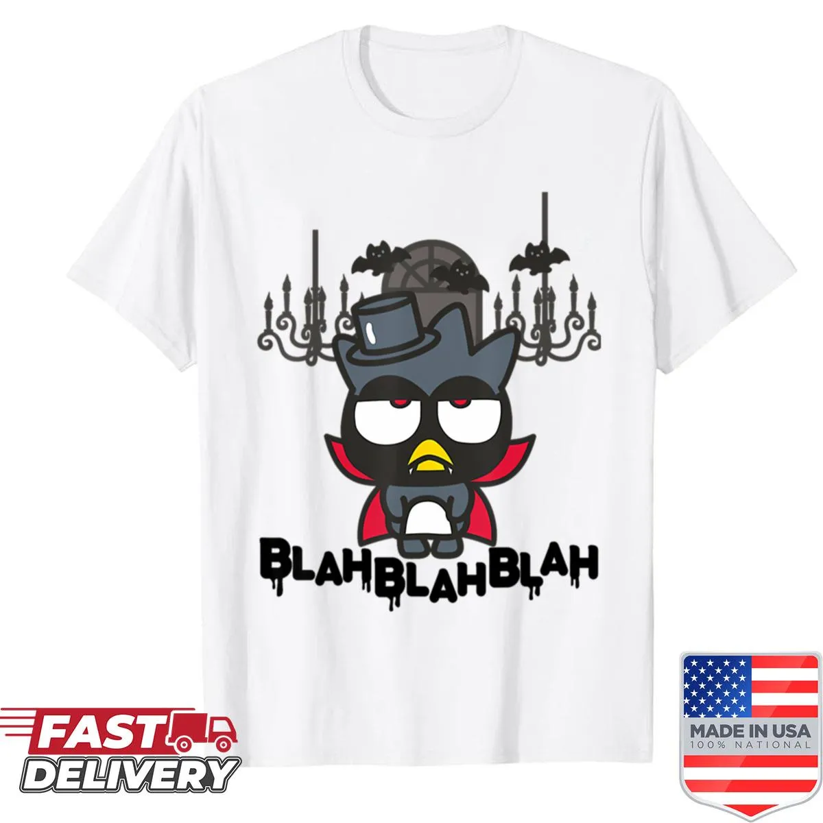 Vintage-style shirt with cartoon series logo for kids