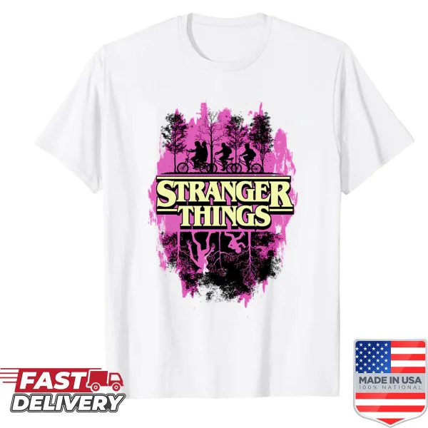 Vintage-style shirt with a humorous TV series logo for kids