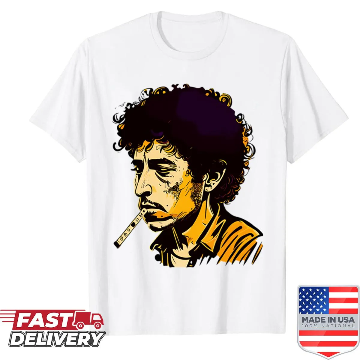 Vintage tour shirt featuring folk rock legends