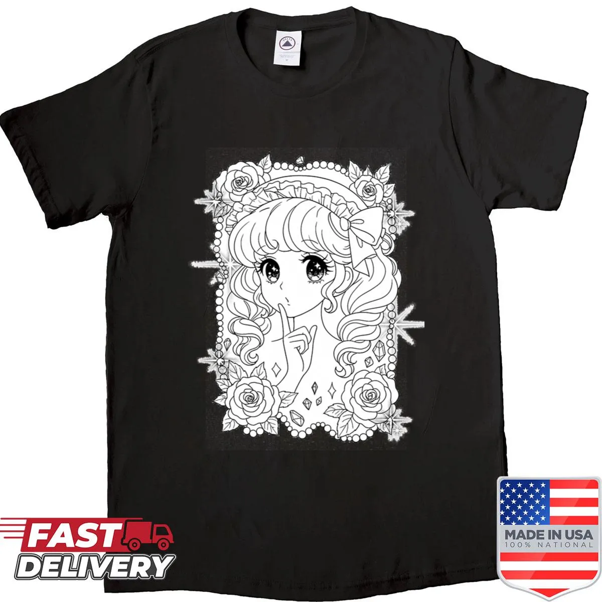 Cute anime girl design inspired by shoujo manga