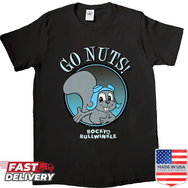 Cartoon squirrel shirt inspired by a moose, showcasing playful design