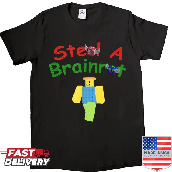 Funny gamer kids shirt featuring Noobini and Pizzanini
