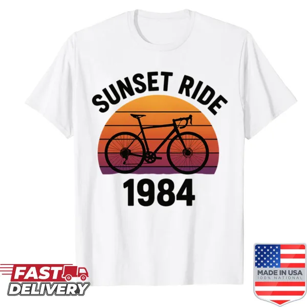 Vintage cycling shirt celebrating the 1984 sunset ride