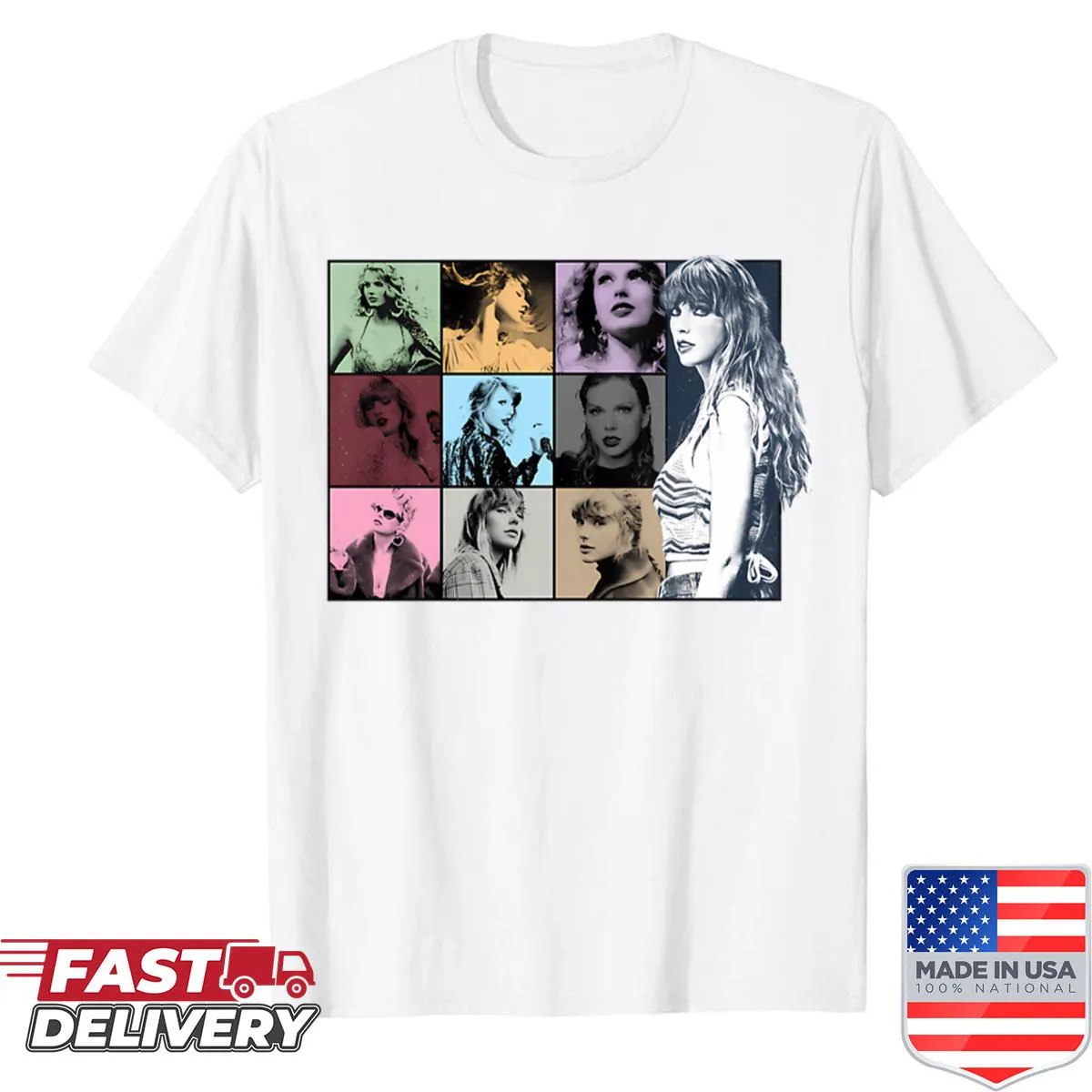 Vintage concert-themed shirt blending Christmas and Halloween elements