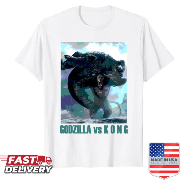 Bold graphic design t-shirt featuring monsters and digital elements