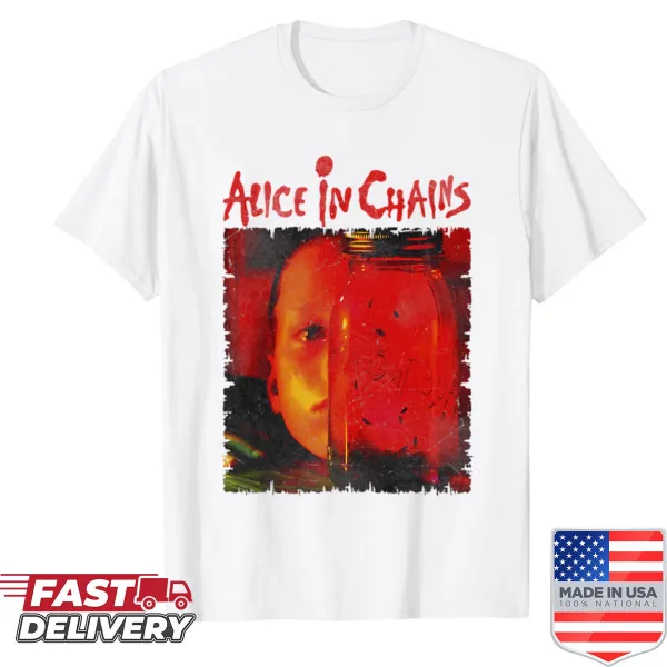 Vintage Alice In Chains T-shirt with a distressed graphic