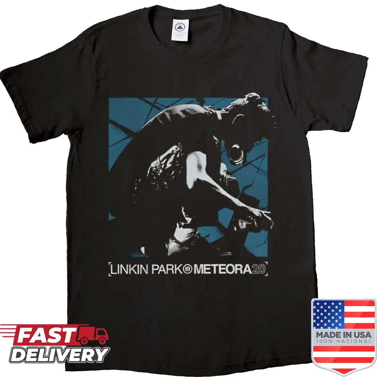 Vintage band logo concert tour shirt