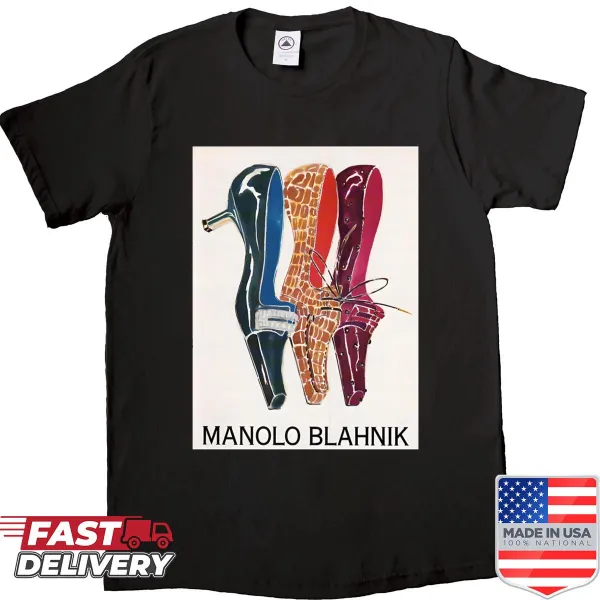 Vintage design featuring heels and magazine advert on a t-shirt
