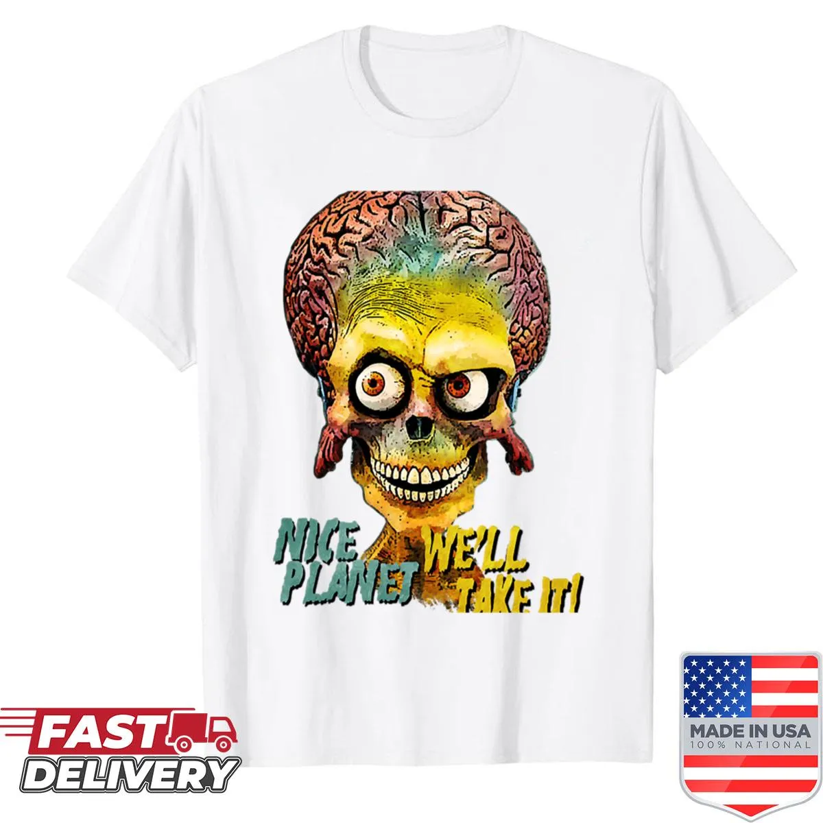 Vintage logo T-shirt featuring horror movie design