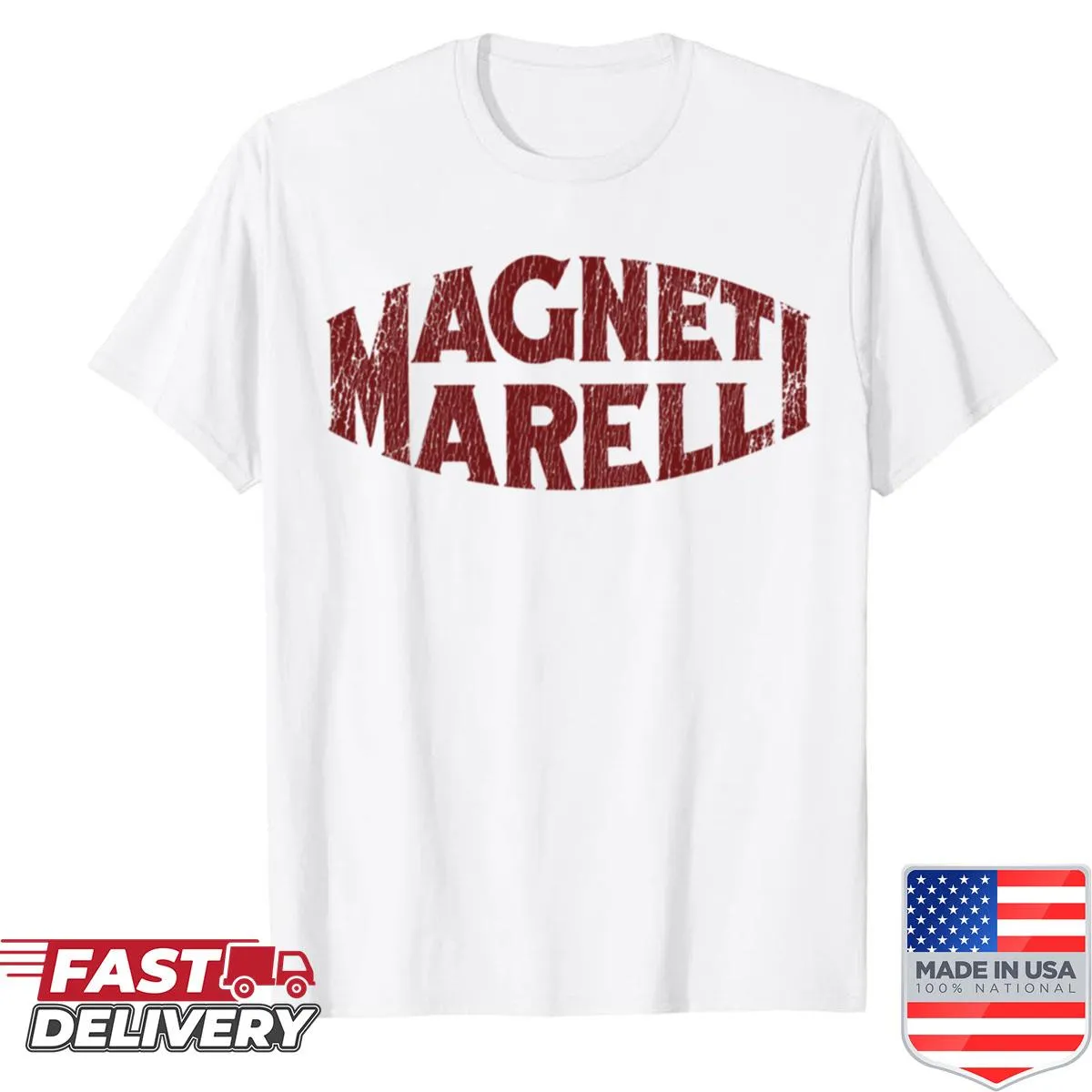 Vintage racing shirt featuring Magneti Marelli emblem