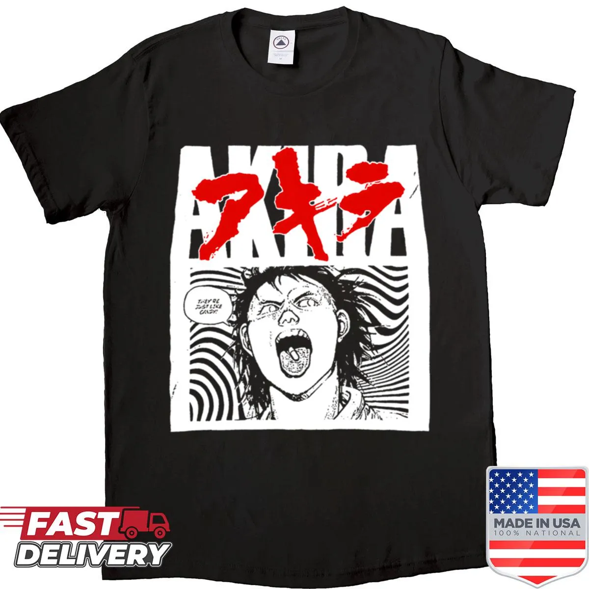 Vintage shirt featuring classic 90s manga artwork