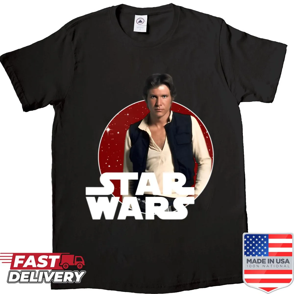 Oversized vintage shirt featuring Episode VI movie design