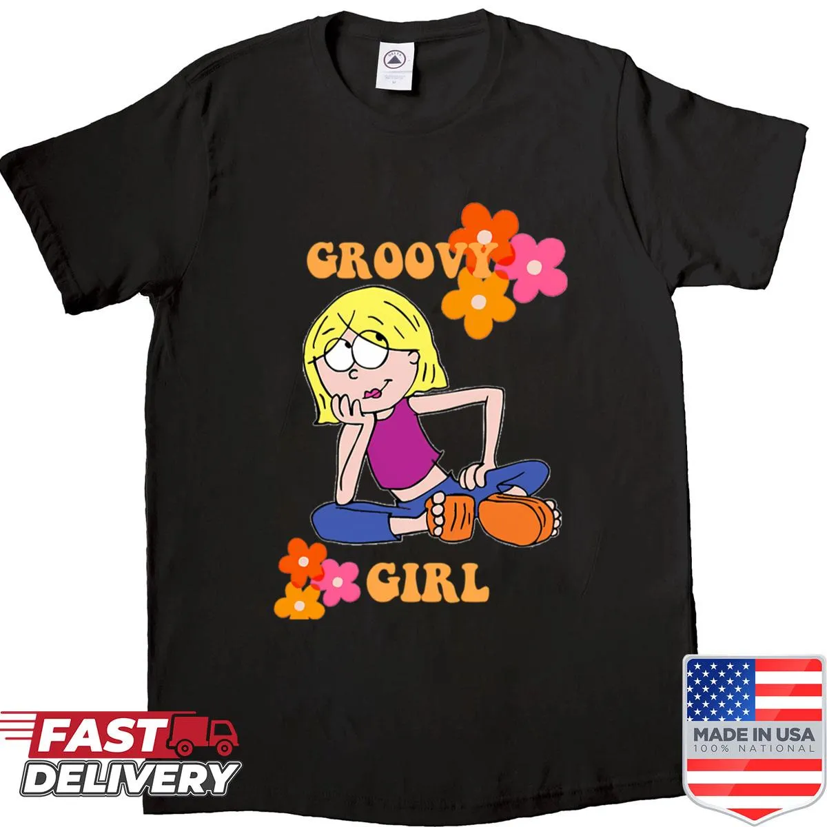 Funny cartoon birthday shirt featuring vintage movie themes