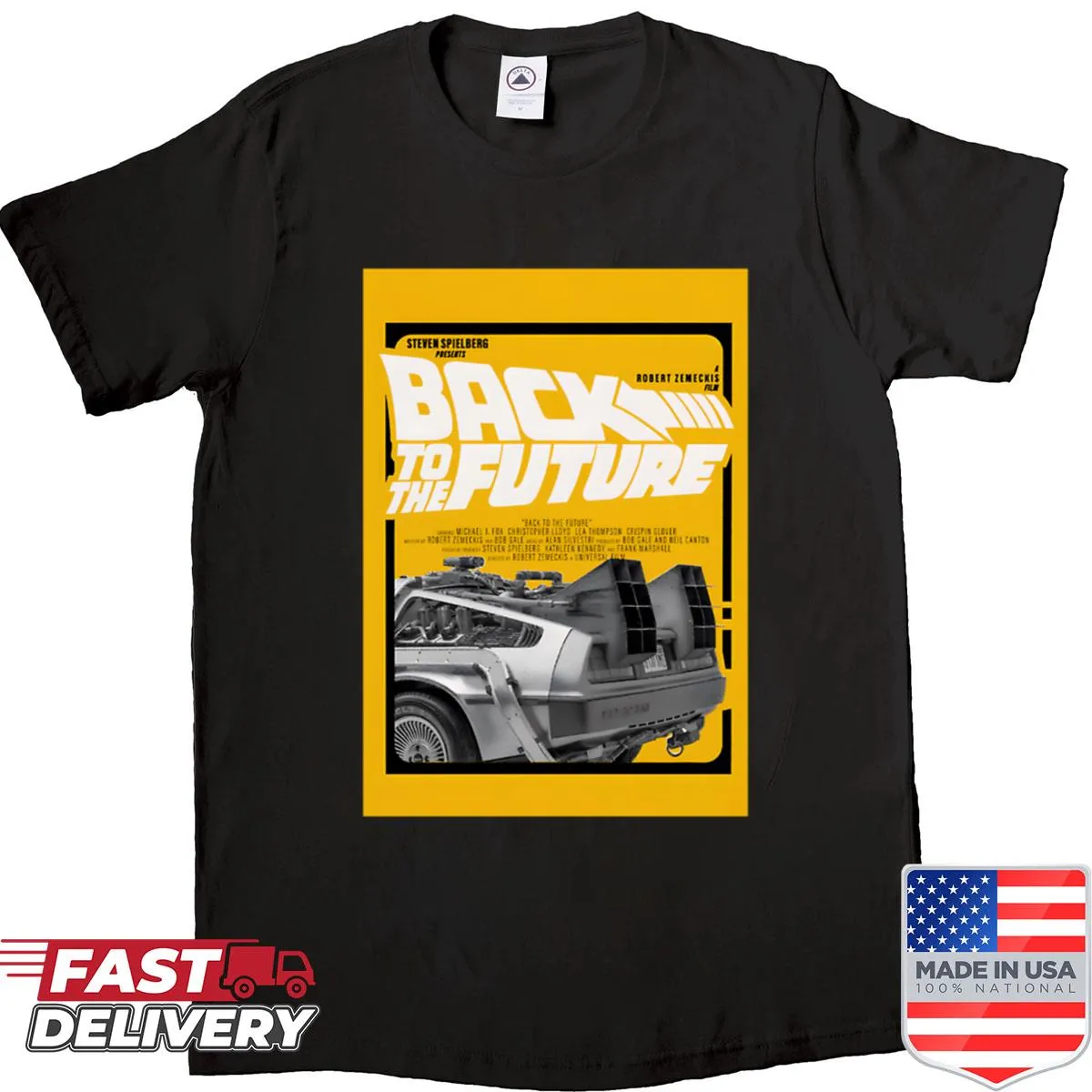Vintage shirt featuring graphics inspired by classic racing movies
