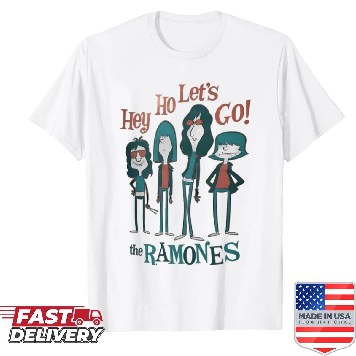 Vintage punk band T-shirt featuring a tour album design