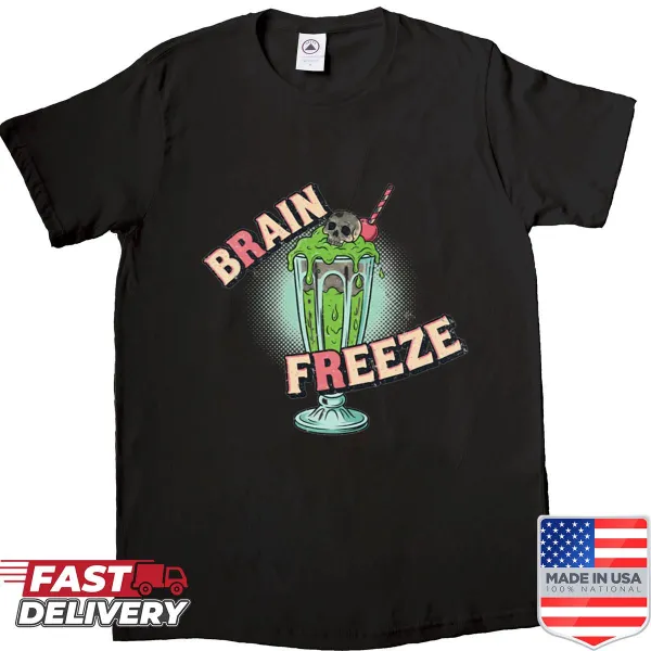 Vintage skull and milkshake design shirt