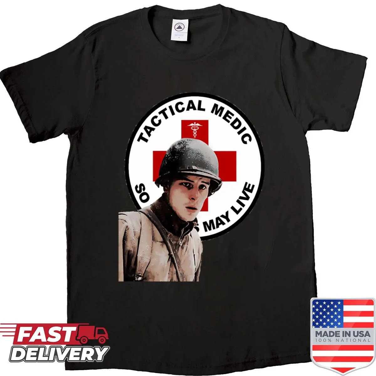Vintage T-shirt celebrating war movies with illustrative design