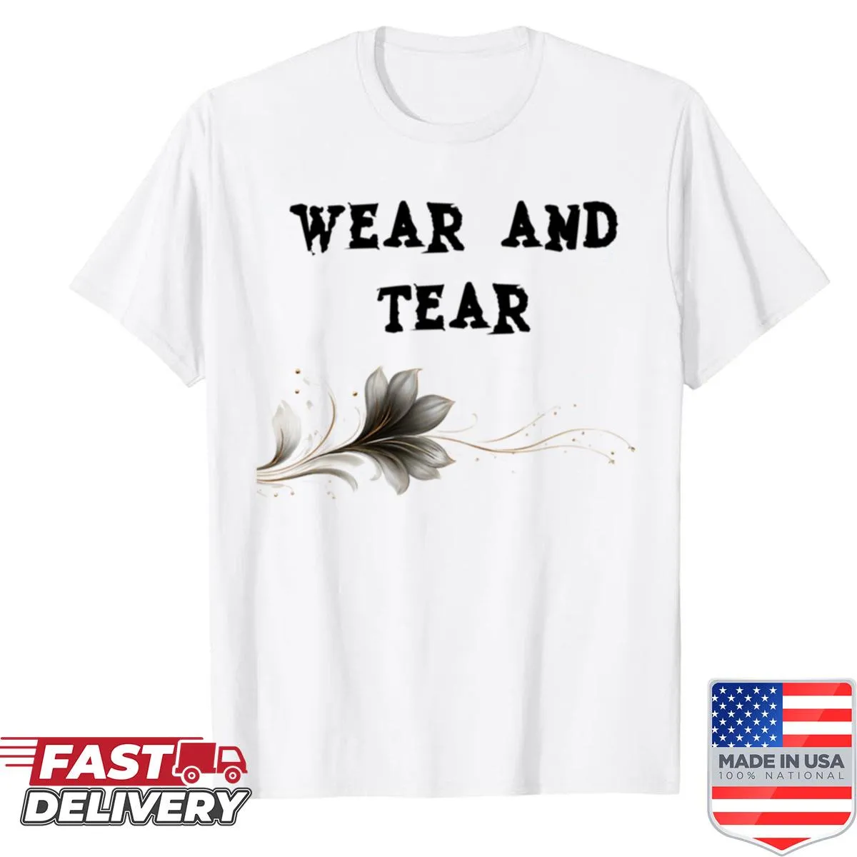 Distressed aesthetic shirt symbolizing resilience with a vintage feel.