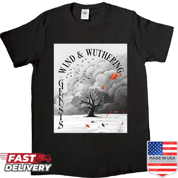Genesis band shirt inspired by Wind and Wuthering album