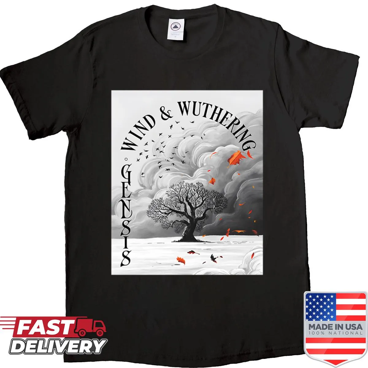Genesis band shirt inspired by Wind and Wuthering album