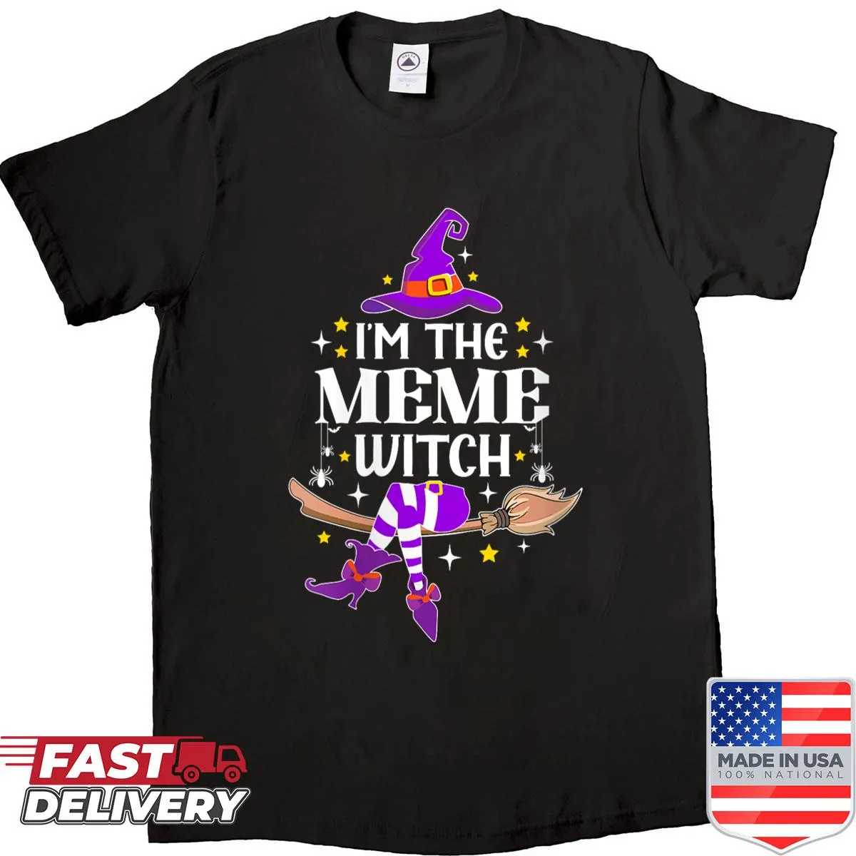 Cute Halloween shirt for women with meme witch theme