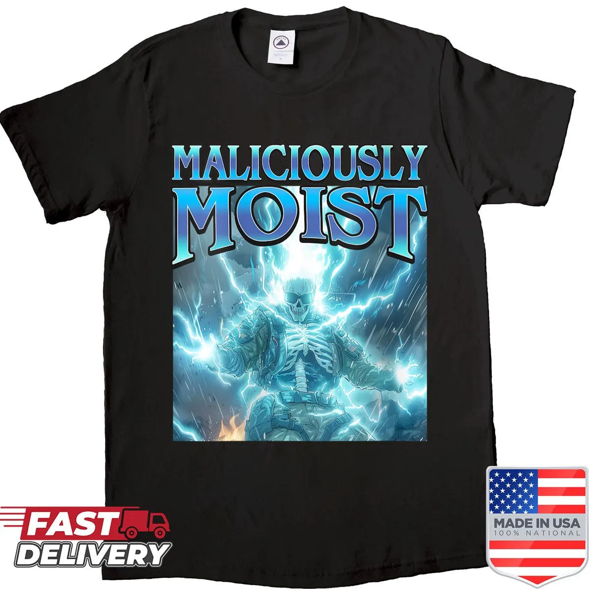 Funny skeleton t-shirt with edgy phrase for women