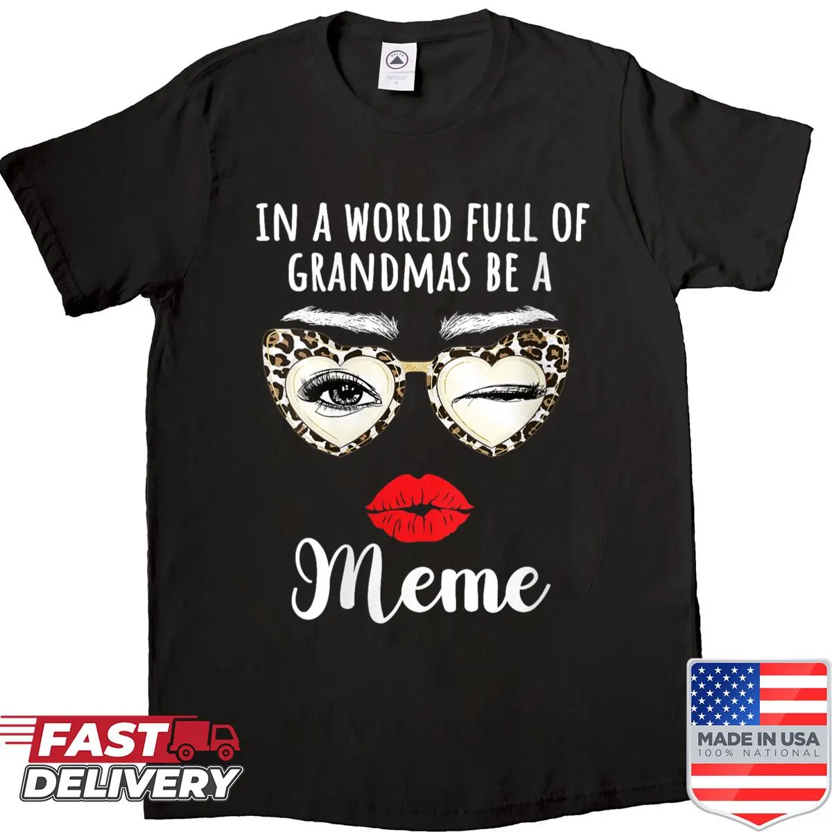 Shirt celebrating grandmothers with a humorous meme graphic