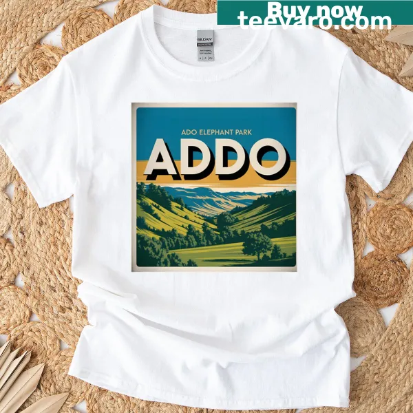 Vintage travel poster t-shirt for Addo Elephant Park