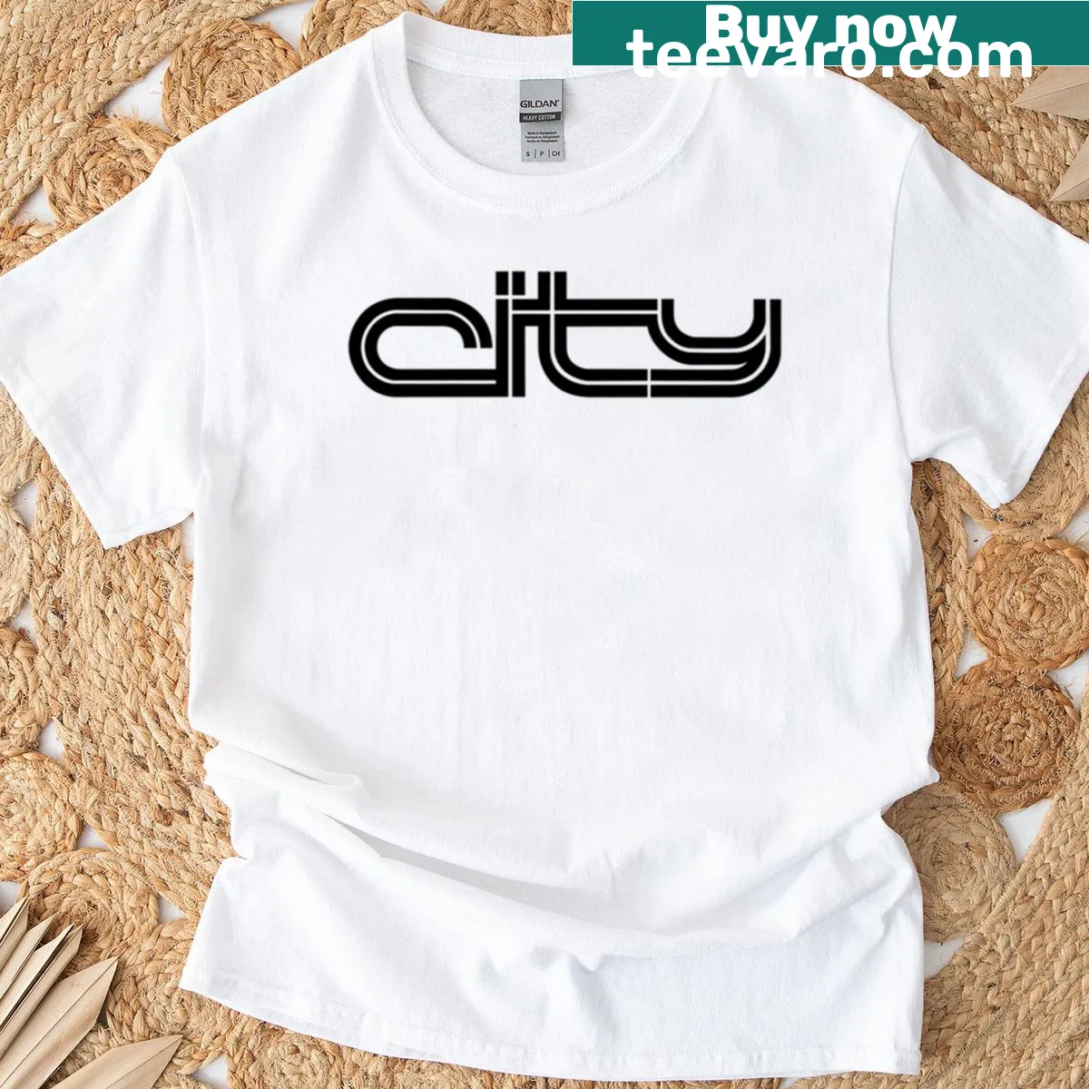 Austin Metro City graphic logo t-shirt in a sleek design. — on a men's t-shirt