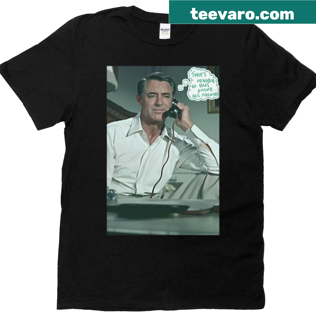 Oversized t-shirt honoring Cary Grant with bold graphic design — on a men's t-shirt