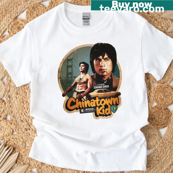 Charming Chinatown-themed graphic on a t-shirt