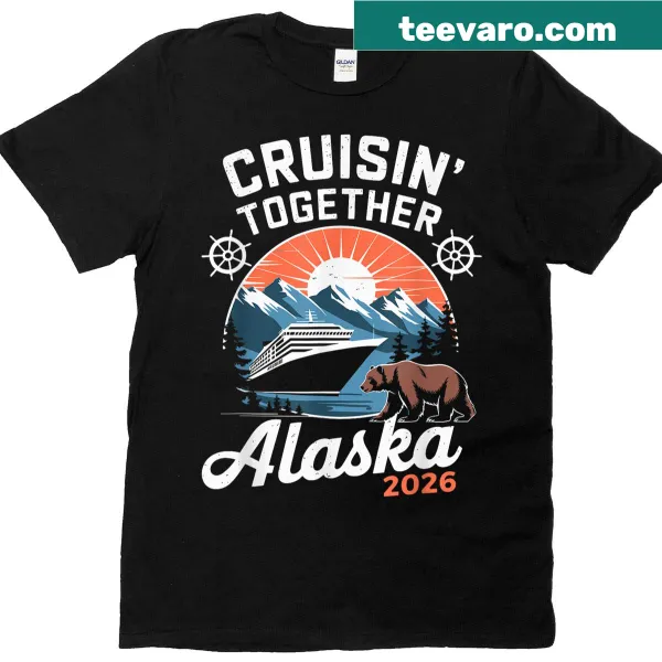 Retro T-shirt for Cruisin Together Alaska 2026 adventure cruise