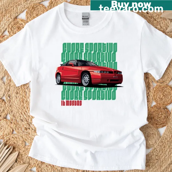 Retro Italian coupe T-shirt featuring Il Mostro design
