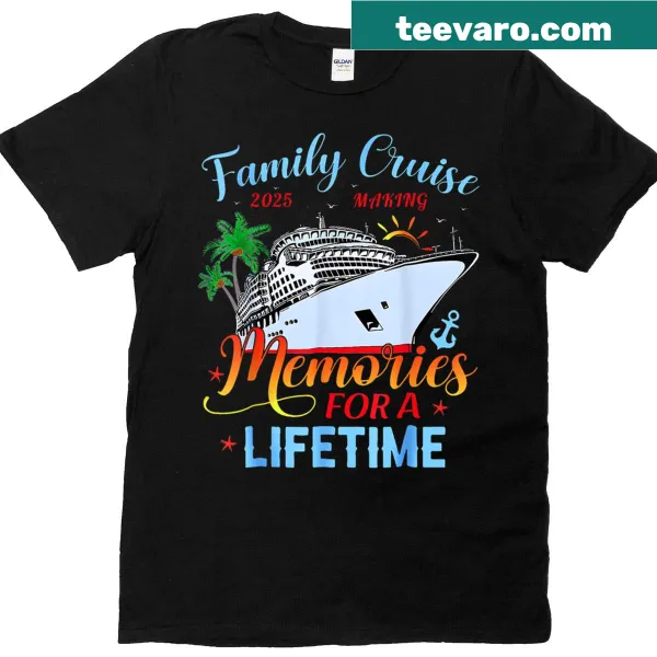 Matching family cruise vacation t-shirt for 2025