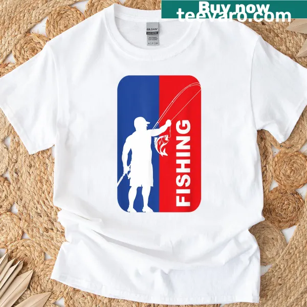 T-shirt with a simple inscription celebrating fishing