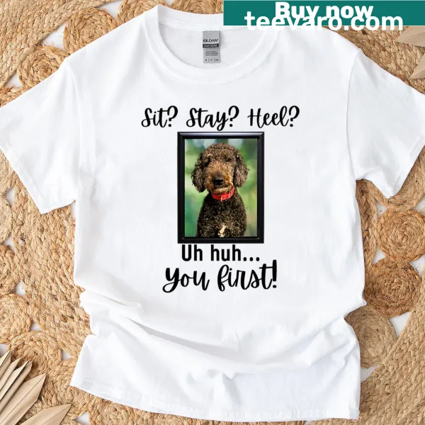 Illustrated funny black Goldendoodle quote on a T-shirt