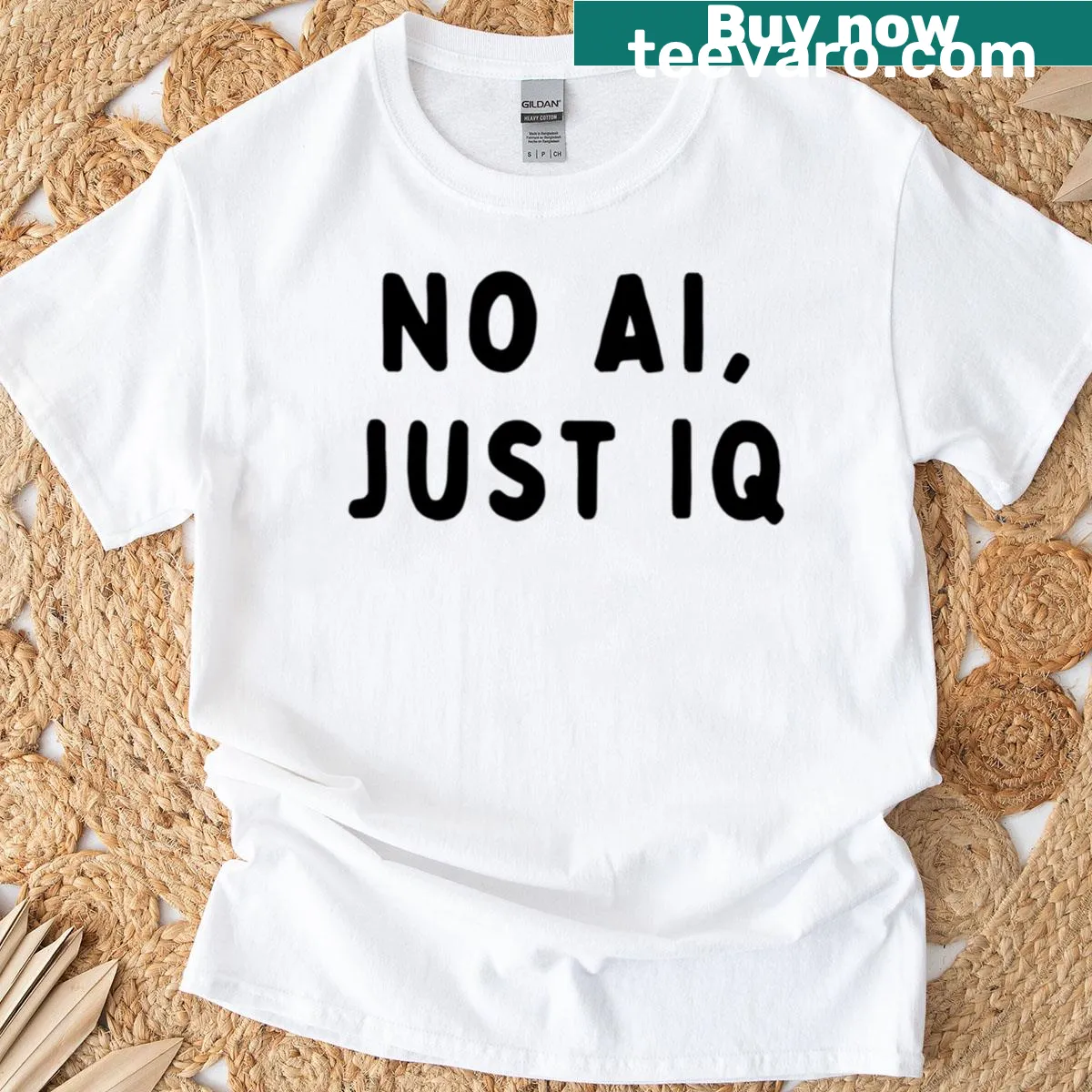 Humorous oversized t-shirt with the phrase I Dont Eat Bread I Drink It. — on a men's t-shirt