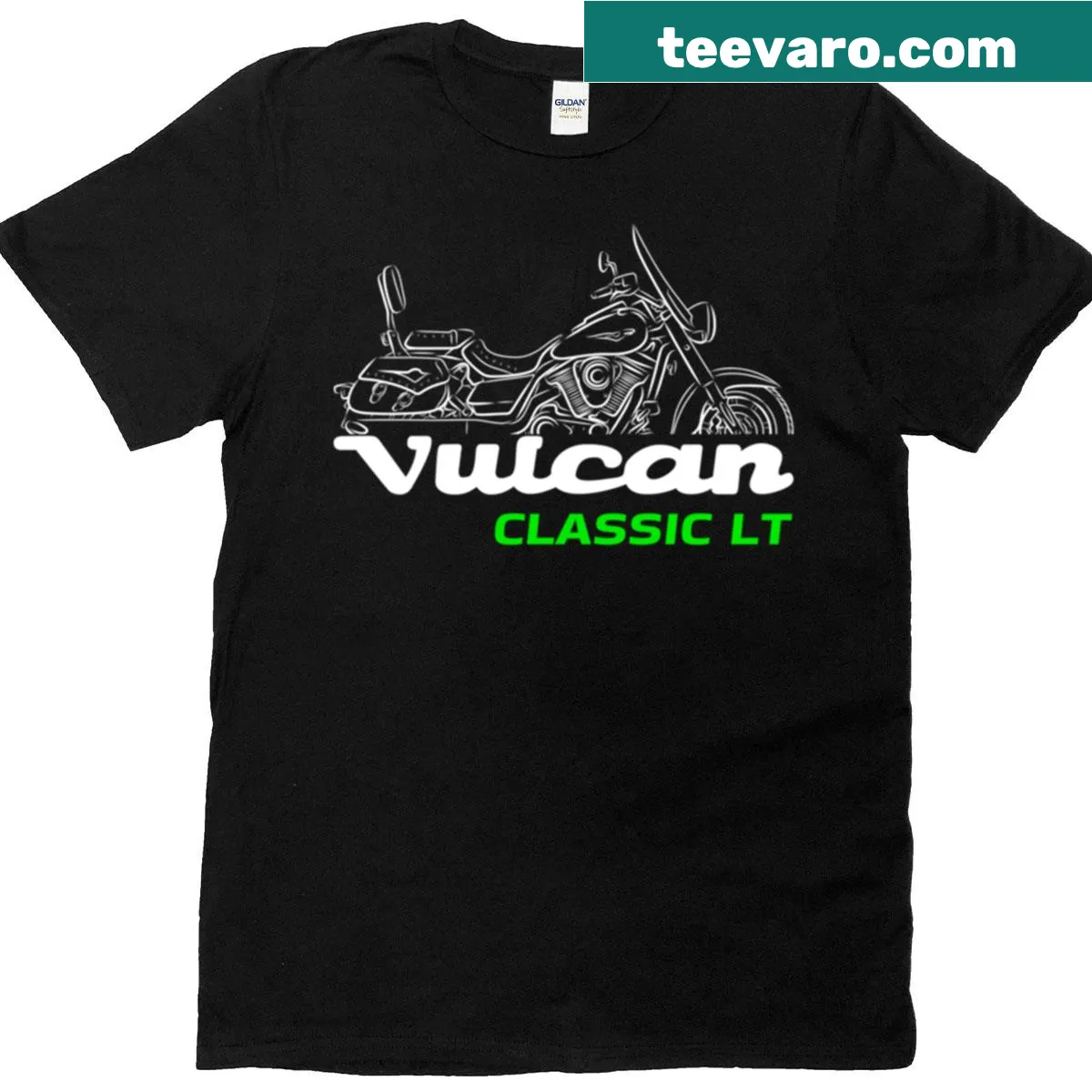 Kawasaki VN1700G LT motorcycle themed T-shirt for bikers — on a men's t-shirt