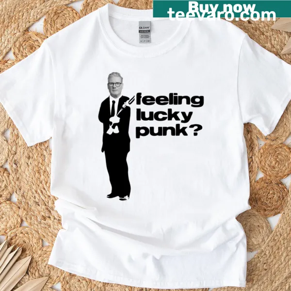 Edgy typography T-shirt featuring Keir Starmer with humorous text