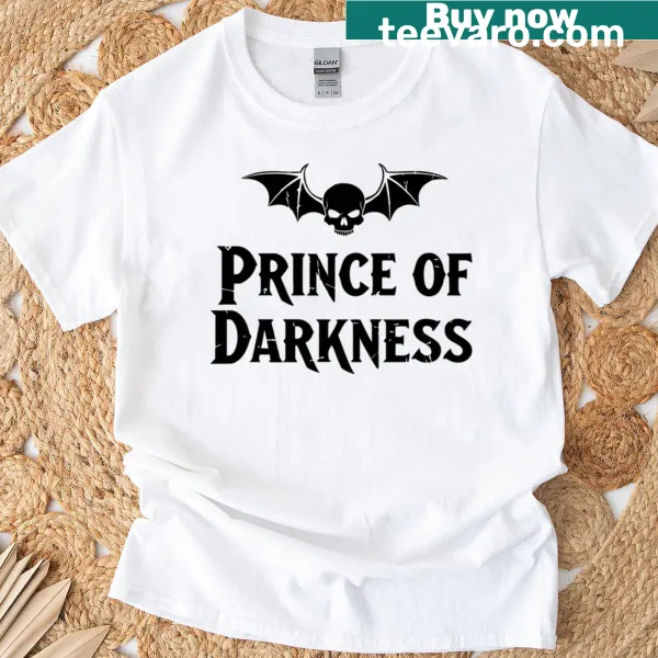 Fan art tribute to the Prince of Darkness on a metal music T-shirt