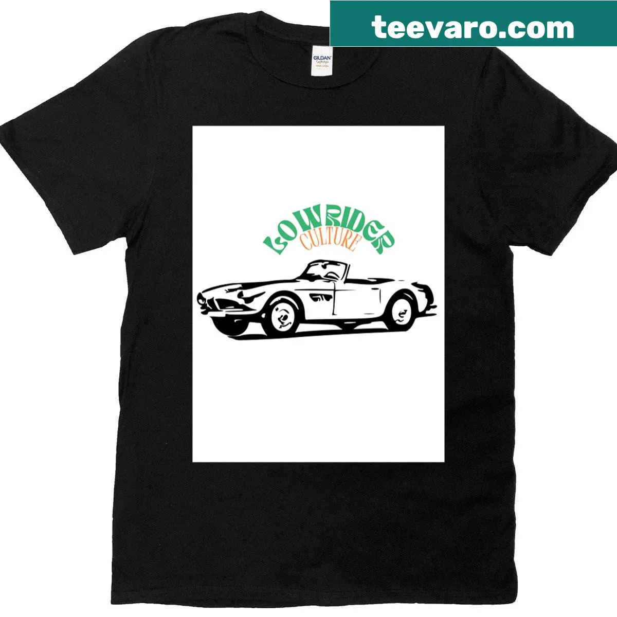 Oversized t-shirt featuring vintage car graphic — on a men's t-shirt