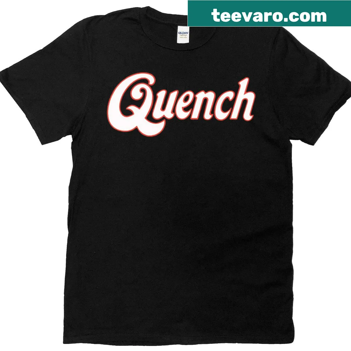Retro t-shirt with a drink-themed graphic from the 80s — on a men's t-shirt