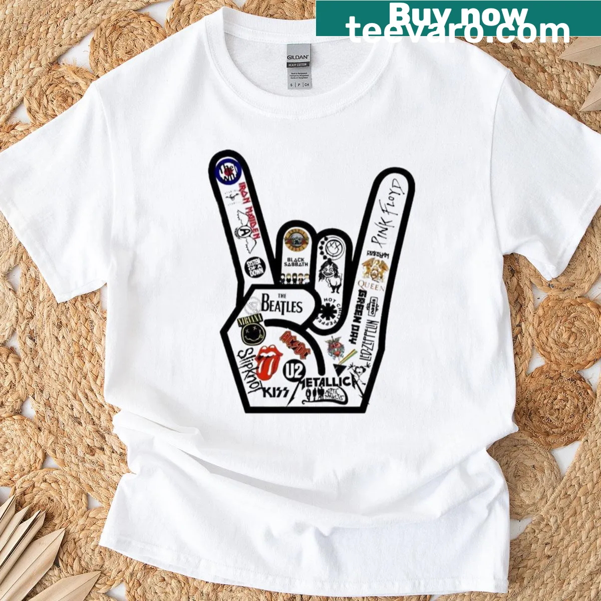 Tribute T-shirt for Ozzy Osbourne with dates — on a men's t-shirt
