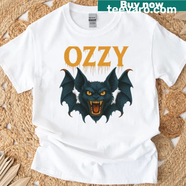 Heavy metal tribute t-shirt with a screaming bat graphic