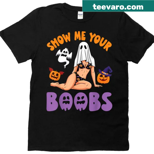 Bold Halloween graphic featuring a witch and ghost