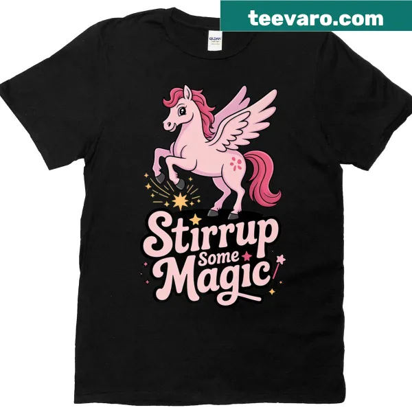 Mythical Pegasus design t-shirt showcasing a magical illustration