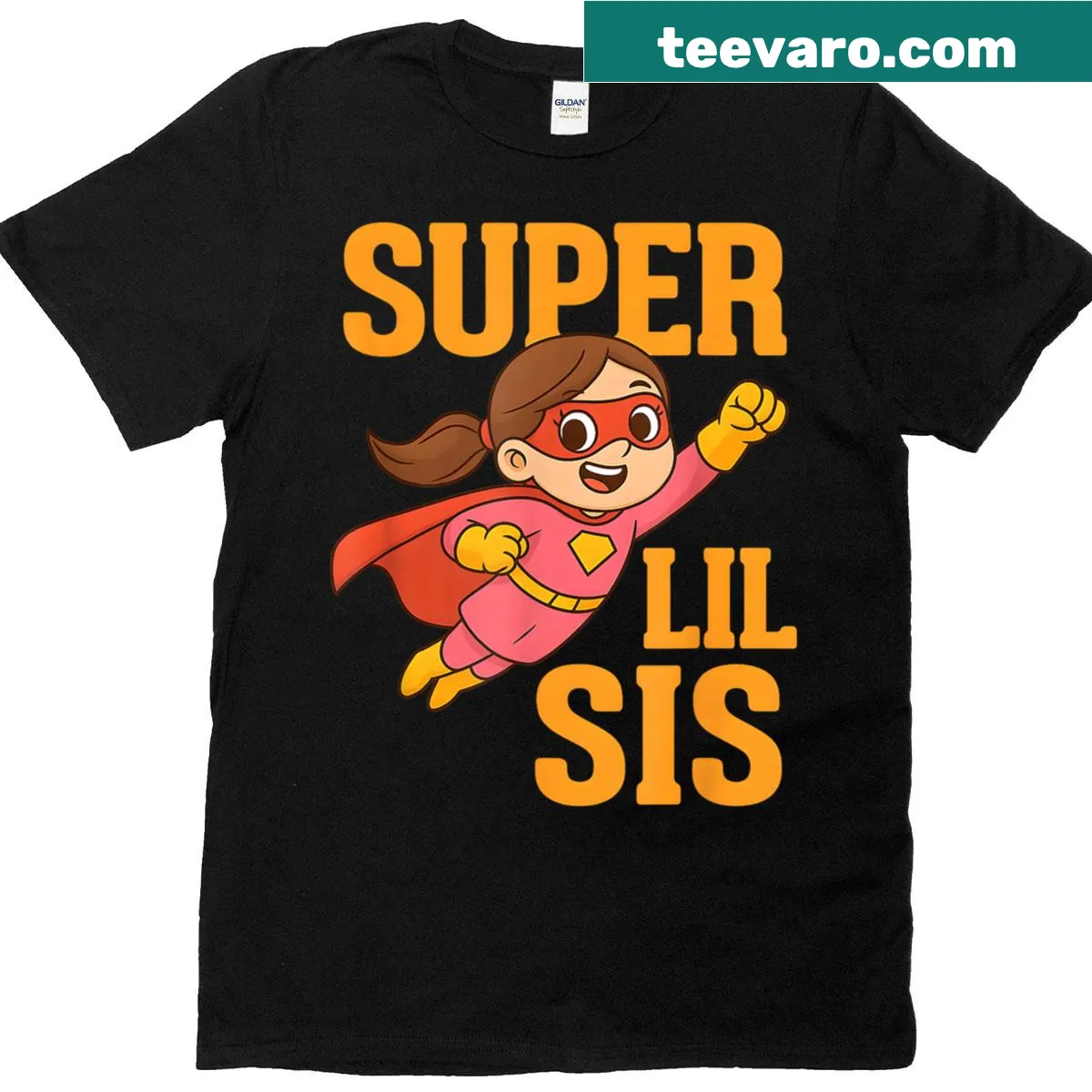 Cute superhero-themed shirt for little sisters — on a men's t-shirt