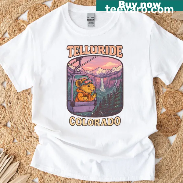 Telluride Colorado T-shirt featuring mountain landscape design