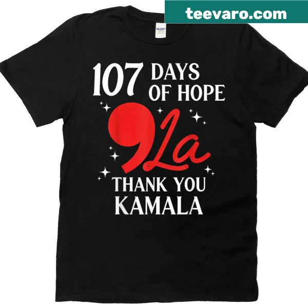 T-shirt with a message of gratitude for Kamala Harris